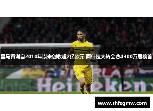 皇马青训自2010年以来创收超2亿欧元 阿什拉夫转会费4300万居榜首